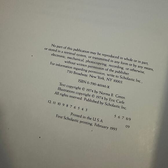 Vintage 1993 Eric Carle The Hole In The Dike Paperback Book - Picture 2 of 9